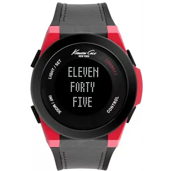KENNETH COLE Vyriškas analoginis kvarcinis laikrodis 10022807 47mm Juodas nerūdijantis plienas