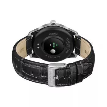 KENNETH COLE Vyriškas automatinis skeletinis laikrodis KCWGD2174061 - 45mm nerūdijančio plieno korpusas, ruda odinis dirželis