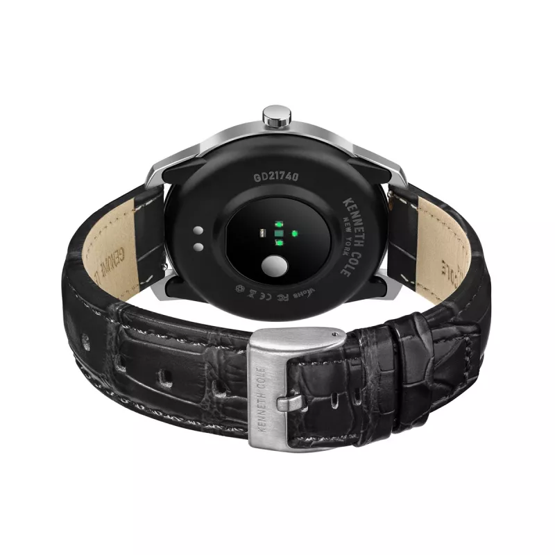 KENNETH COLE Vyriškas automatinis skeletinis laikrodis KCWGD2174061 - 45mm nerūdijančio plieno korpusas, ruda odinis dirželis