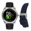 KENNETH COLE Vyriškas automatinis skeletinis laikrodis KCWGD2174061 - 45mm nerūdijančio plieno korpusas, ruda odinis dirželis
