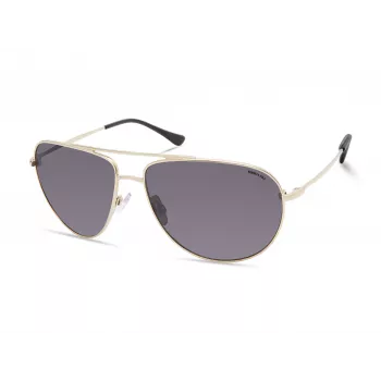 Kenneth Cole Vyrų stačiakampiai akiniai nuo saulės KC2971-6032A - Juodas rėmelis, pilki lęšiai, 60 mm