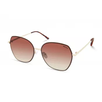 KENNETH COLE Moteriški Akiniai Nuo Saulės KC2961-6132F Havana Tortoise Rėmelis Rudi Gradientiniai Lęšiai 61mm