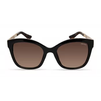 KENNETH COLE Women's Sunglasses KC2965-5401F - Geometric Acetate Frame with Grey Gradient Lenses - 54mm