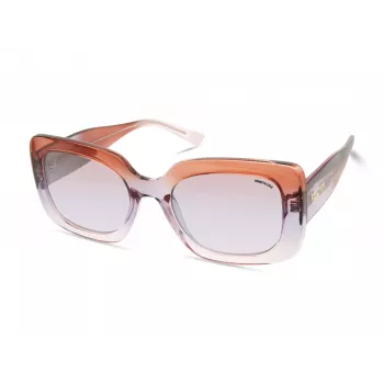 KENNETH COLE Moteriški Akiniai Nuo Saulės KC2966-5383Z Juodas Acetatinis Kvadratinis Rėmas Pilki Gradientiniai Lęšiai 53mm