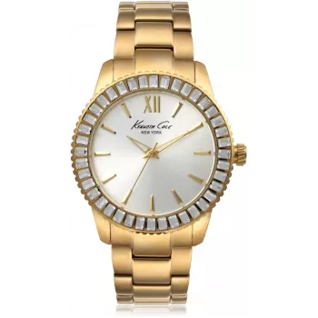 KENNETH COLE Moteriškas Laikrodis IKC4989 40mm Sidabrinis Nerūdijančio Plieno Apyrankė