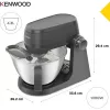 Kenwood KHC30.045GY 1000 W virtuvės kombainas su 4,3 L dubeniu, nerūdijančio plieno, pilkas