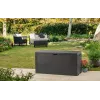 Keter 249384 lauko dėžė stačiakampė, derva, šviesiai pilka, 845 l