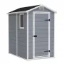 KETER Garden House Manor 4x6 Pilka/Balta 130 x 192 x 198cm Lauko Sandėliukas