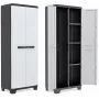 Keter Linear Cabinet papildomos lentynos 68x39x173cm 2 vnt. rinkinys pilka/juoda