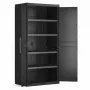 KETER WARDROBE DETROIT XL HIGH 89x182x54cm Black/Grey