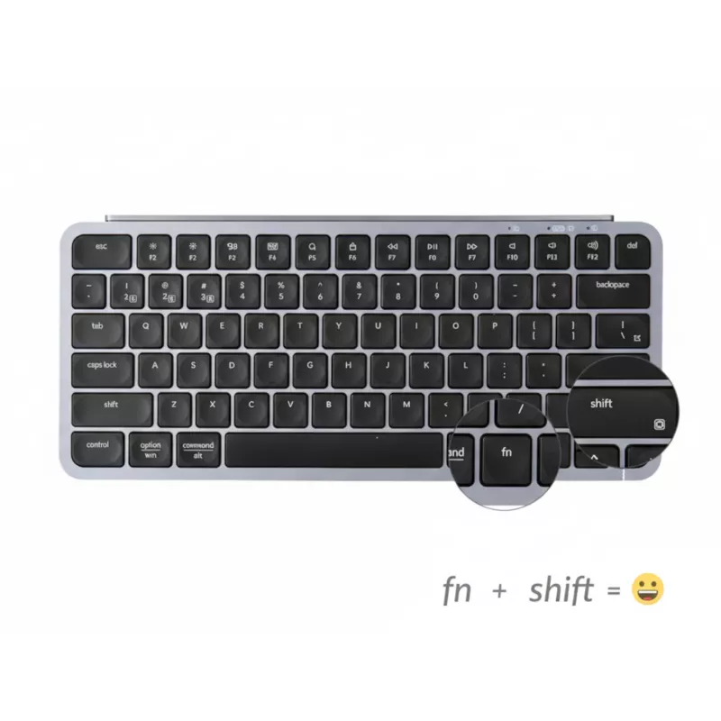 Keychron B1 Pro 75% išdėstymo belaidė klaviatūra ir pelė - Space Grey