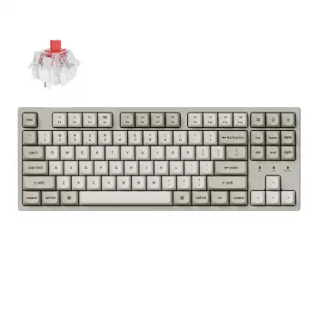 Keychron C1 Pro 8K 80% Super Red Hot-swappable RGB laidinis mechaninis klaviatūra
