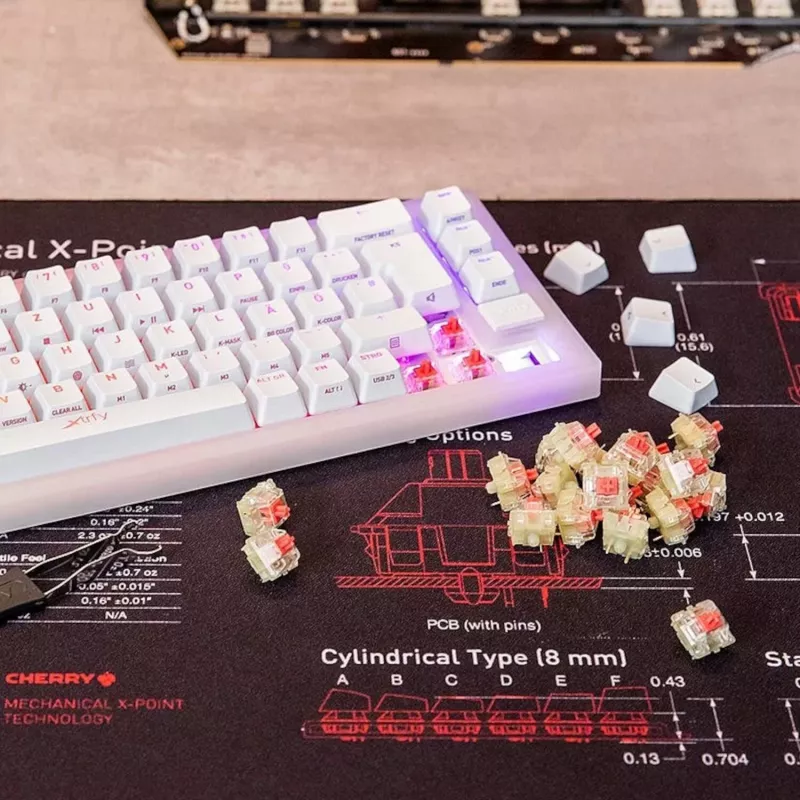 Keychron CHERRY MX2A Silent Red Switch rinkinys (35 vnt.)
