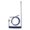 Keychron Coiled Aviator Blue Cable USB-C į USB-A su GX16 4-pin atjungiamu jungtimi, 200 cm