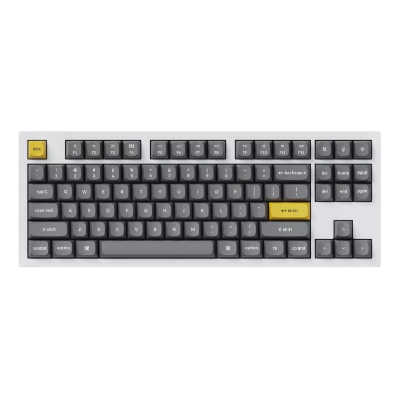 Keychron Double Shot PBT OSA pilnas klavišų rinkinys – tamsiai pilka (140 klavišų, MX tipo)
