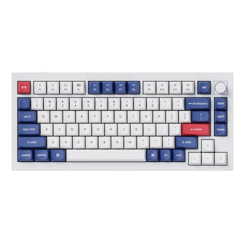 Keychron Double-Shot PBT OSA klavišų rinkinys – mėlyna ir balta | 137 klavišai | MX stiliaus | ANSI US