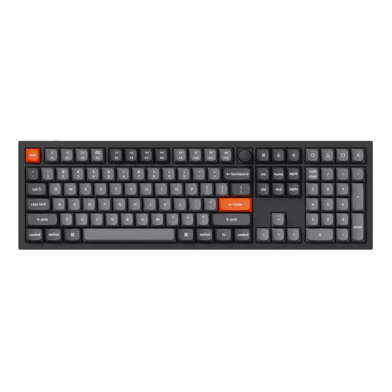 Keychron Double-Shot PBT OSA klavišų rinkinys – pilkas (142 klavišai, MX suderinamas)