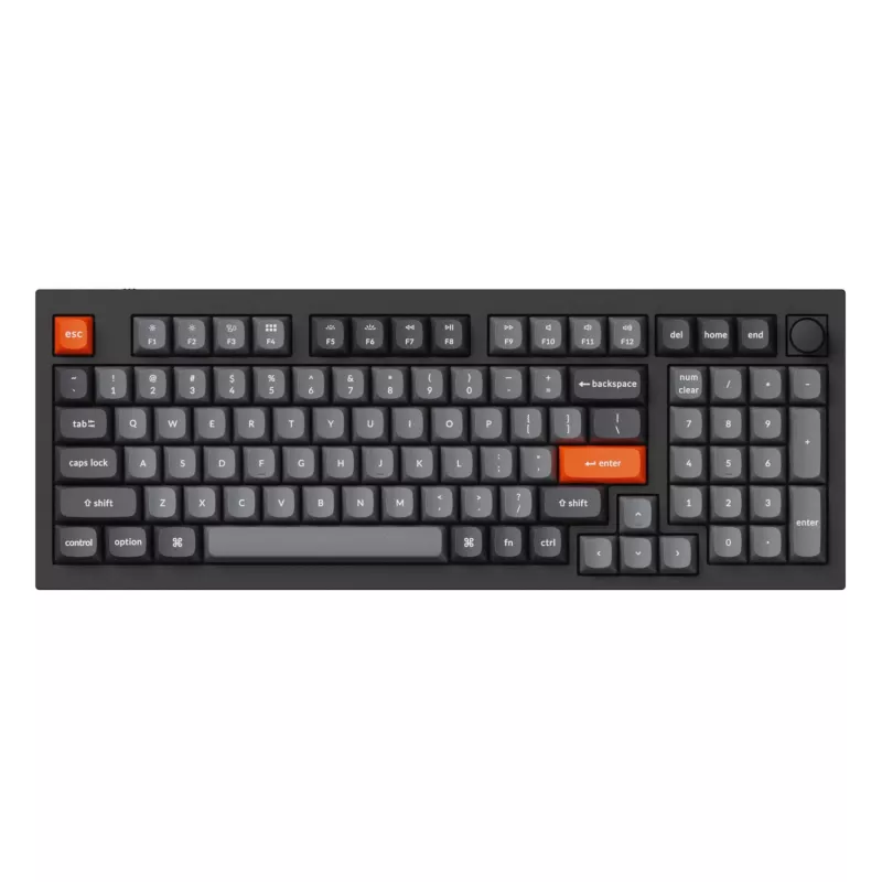 Keychron Double-Shot PBT OSA klavišų rinkinys – pilkas (142 klavišai, MX suderinamas)