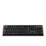 Keychron K10 HE belaidė klaviatūra su magnetiniais jungikliais, vokiškas išdėstymas (juoda/medis, DE išdėstymas, Gateron Double-Rail Magnetic Nebula, Hot-Swap, aliumininis rėmas, RGB)