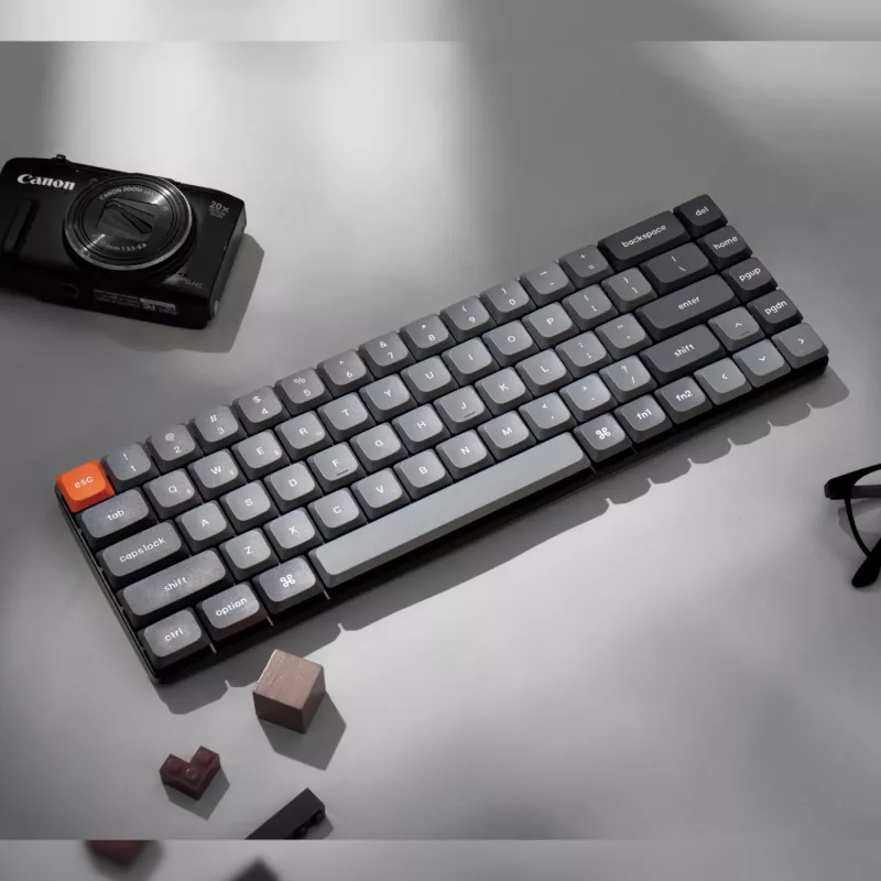 Keychron K7 Max QMK/VIA 65% belaidė programuojama mechaninė klaviatūra | rudi jungikliai