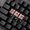 Keychron K8 QMK V2 80% TKL belaidė mechaninė klaviatūra su raudonais jungikliais - juoda