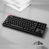 Keychron K8 QMK V2 80% TKL belaidė mechaninė klaviatūra su raudonais jungikliais - juoda