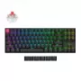 Keychron K8 QMK V2 80% TKL belaidė mechaninė klaviatūra su raudonais jungikliais - juoda