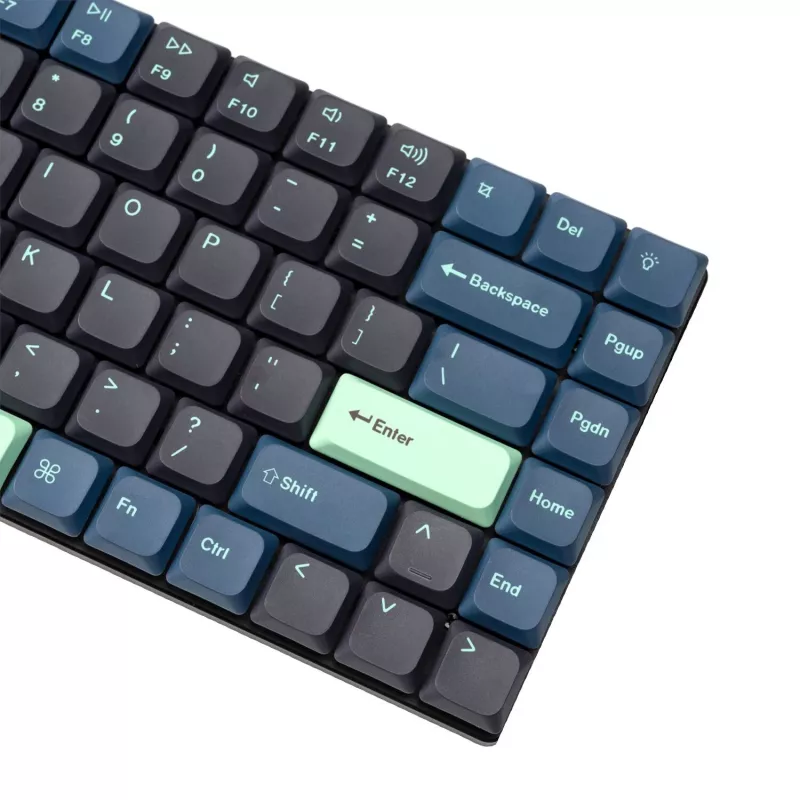 Keychron Low Profile Dye-Sub PBT LSA pilnas klavišų rinkinys – Hacker Edition (133 klavišai, PBT, žemo profilio)