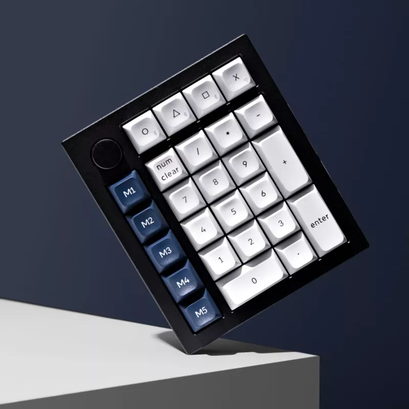 Keychron Q0 Max QMK Gateron Jupiter Red RGB belaidė skaičių klaviatūra Carbon Black