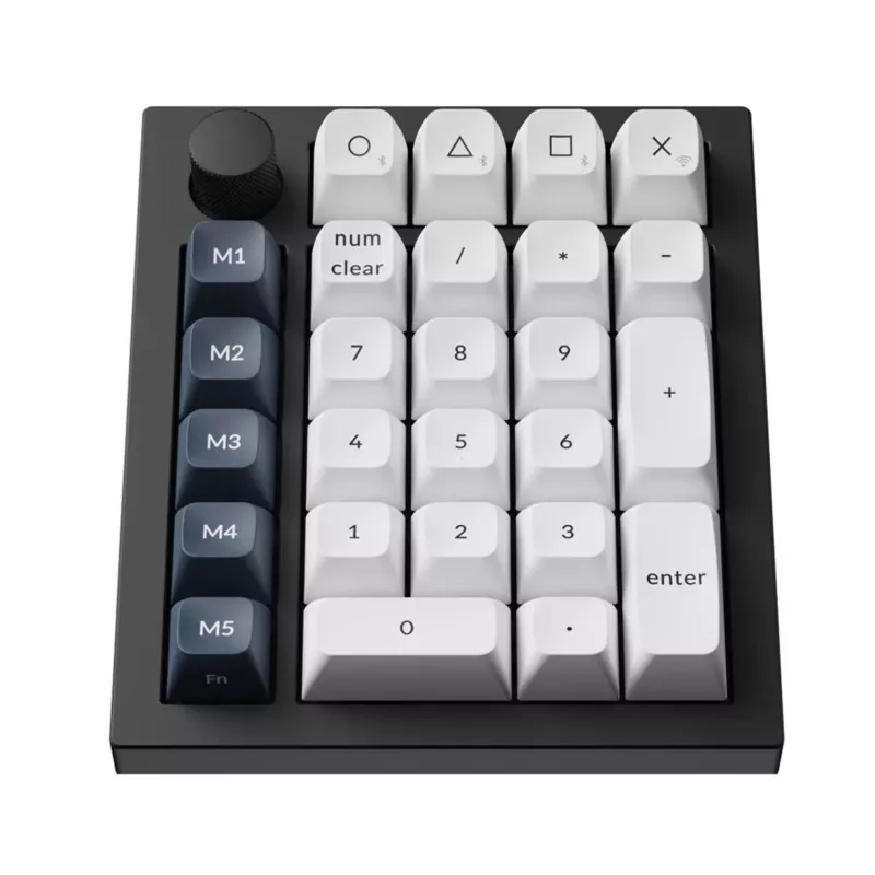 Keychron Q0 Max QMK Gateron Jupiter Red RGB belaidė skaičių klaviatūra Carbon Black