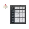 Keychron Q0 Max QMK Gateron Jupiter Red RGB belaidė skaičių klaviatūra Carbon Black