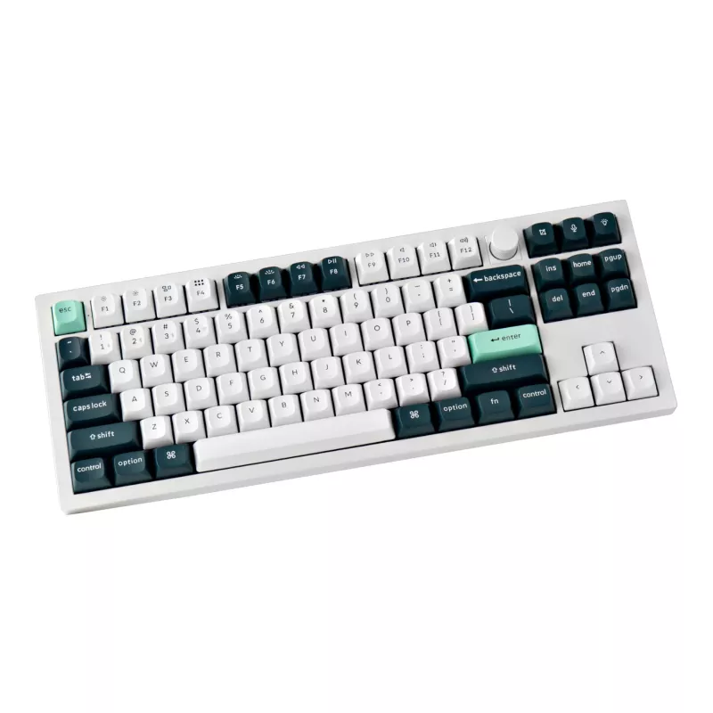 Keychron Q3 HE QMK 80% belaidė mechaninė klaviatūra (Nebula Switch) - Shell White