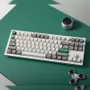 Keychron Q3 Max 80% pilnai surinkta klaviatūra su reguliavimo rankenėle, Red Switch, Hot-Swap Gateron Jupiter RGB belaidė klaviatūra - Shell White