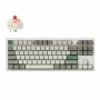 Keychron Q3 Max 80% pilnai surinkta klaviatūra su reguliavimo rankenėle, Red Switch, Hot-Swap Gateron Jupiter RGB belaidė klaviatūra - Shell White