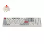 Keychron Q6 Max QMK/VIA belaidė nestandartinė mechaninė klaviatūra, OSA, Gateron Red Jupiter jungikliai - Shell White