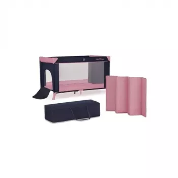 KinderKraft Kelioninė lovelė Baby Tiger VIKI Pink