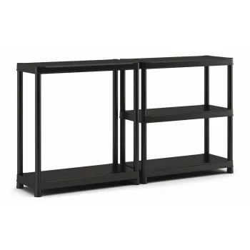 KIS Keter plastikinė knygų lentyna 5 lentynų 90 x 40 x 182 cm juoda