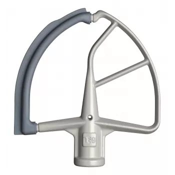 KitchenAid 5KFE7T Flex Edge Beater – Baltas su pilku silikoniniu kraštu