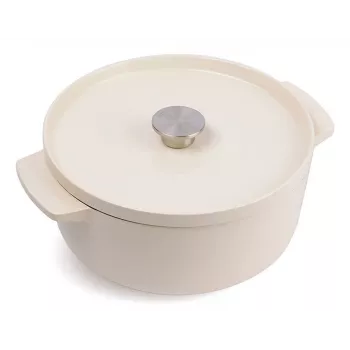 KitchenAid Emaliuotas Ketaus Puodas 26 cm, Cream