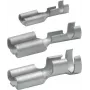 Klauke 18201A neizoliuota kištukinė plokščioji jungtis 0,5-1,0 mm², 6,3 mm liežuvėlis, crimp, E-Cu alavuotas, DIN 46247, 100 vnt. paketas