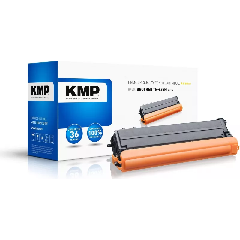KMP B-T119 Suderinamas Tonerio Kasetė - Magenta - 160g - Didelės Išeigos - 9 000 Puslapių - skirta Brother HL-L8360CDW, MFC-L8900CDW