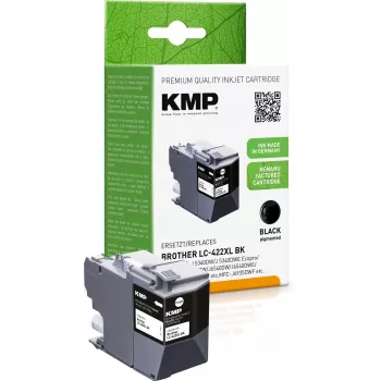 KMP kasetė Brother MFC-J5340DW LC422XLBK Juoda 3000S 66ml Atnaujinta