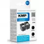 KMP DOUBLEPACK H75D - 2 vnt. - 8 ml - XL - Juoda - Suderinama rašalo kasetė (HP 301XL, HP CH563EE alternatyva)