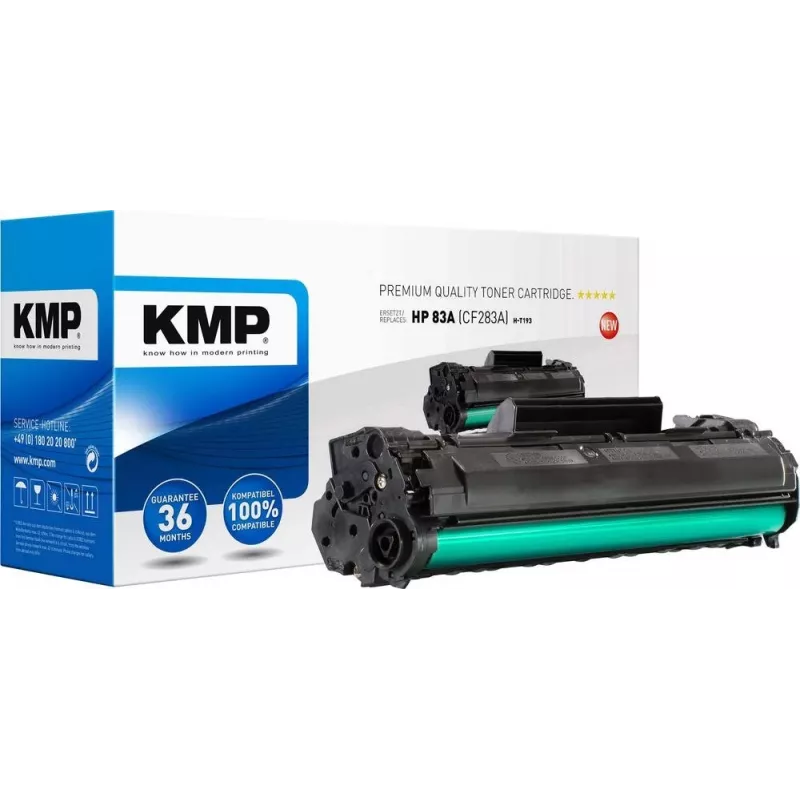KMP H-T193 Suderinamas Tonerio Kasetė Juoda 80g, skirta HP 83A