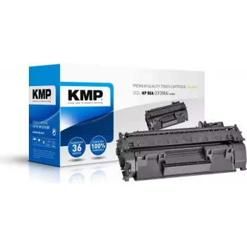 KMP H-T233 Suderinamas Tonerio Kasetė Juoda High Yield, skirta HP LaserJet Pro 400 M401a/M401d/M401dn/M401dne/M401dw MFP M425dn/M425dw - Pakeičia HP 80A (CF280A)