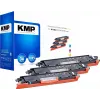 KMP PRINTTECHNIK KMP MULTIPACK H-T149CMY 3 dalių suderinamų tonerio kasečių rinkinys (žydra, purpurinė, geltona) HP Color LaserJet CM2320/CP2025 serijai – pakeičia HP 126A 1226,0030