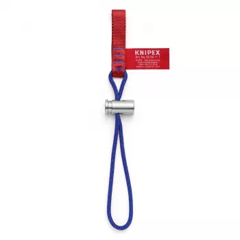 KNIPEX įrankio tvirtinimo dirželis 00 50 11 T BK – 1,5 m PU trosas su užsifiksuojančiu karabinu, max 1,5 kg
