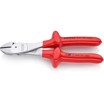 KNIPEX VDE didelės galios įstrižiniai pjaustytuvai 200 mm