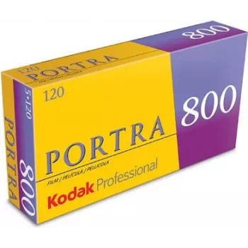 Kodak Professional Portra 800 spalvota neigiama fotojuosta, 120 formatas, ISO 800, 5 ritinėliai