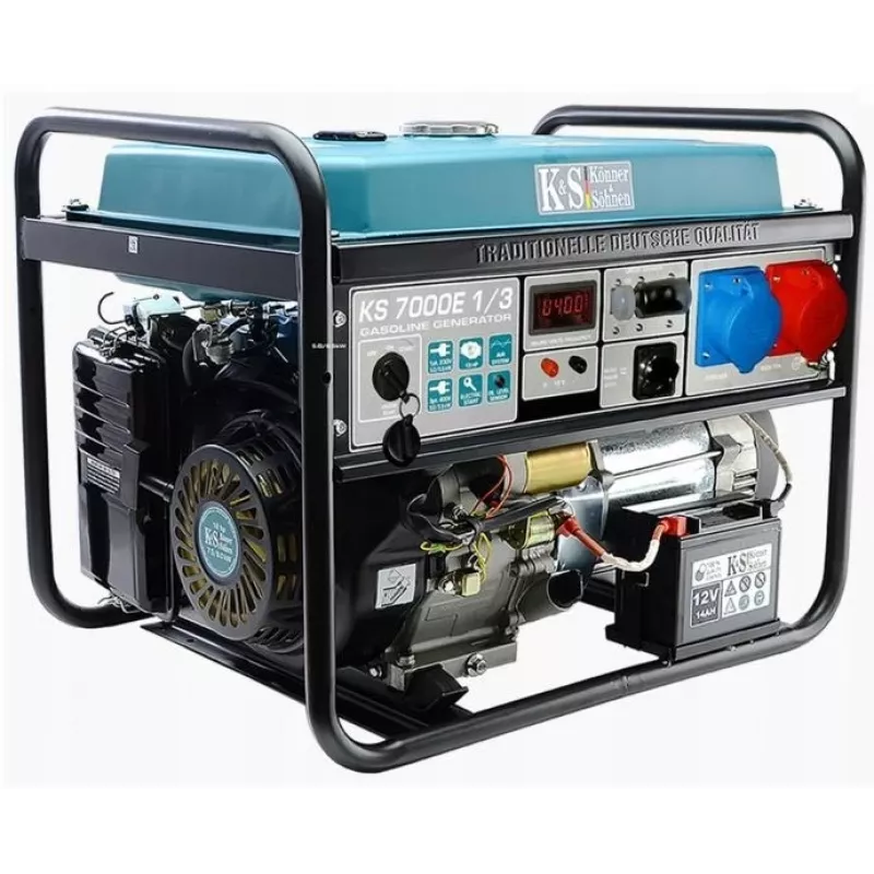 KÖNNER & SÖHNEN Benzininis Generatorius 5.0kW 230/400V Elektrinis Paleidimas AVR VST KS7000E-1/3